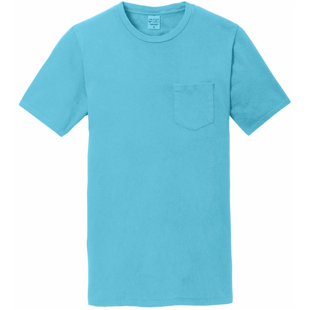 Port & Company® Pigment-Dyed Pocket Tee